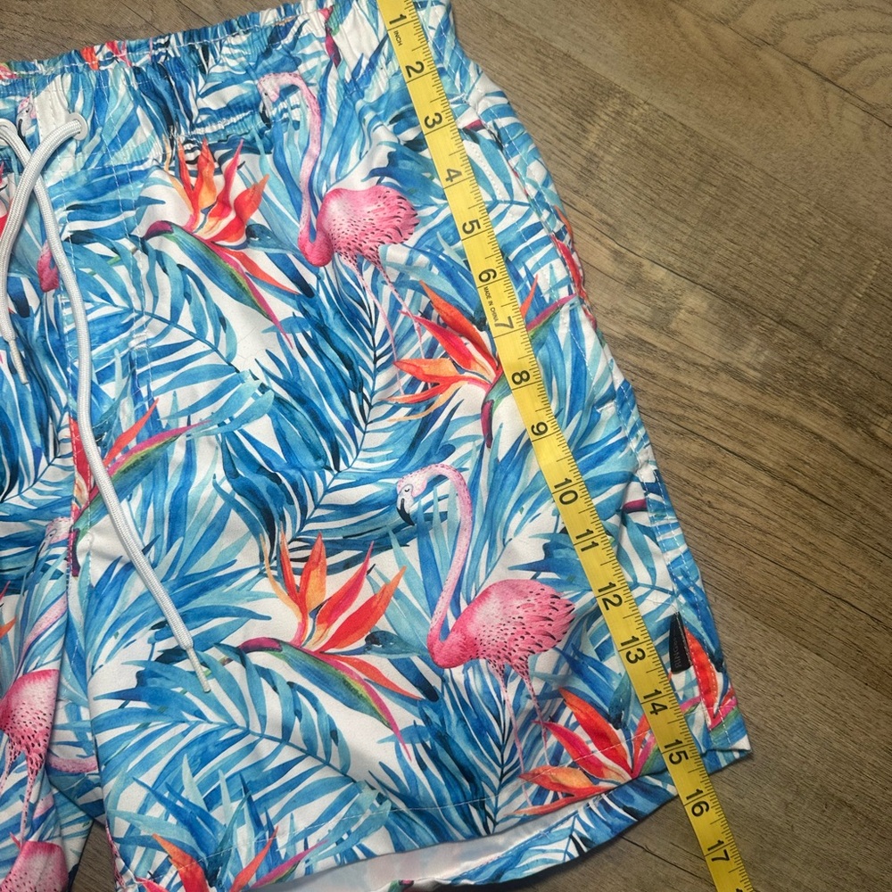 RING OF FIRE Men's Tropical Ocean Pool Shorts Size Medium EUC - Picture 6 of 8